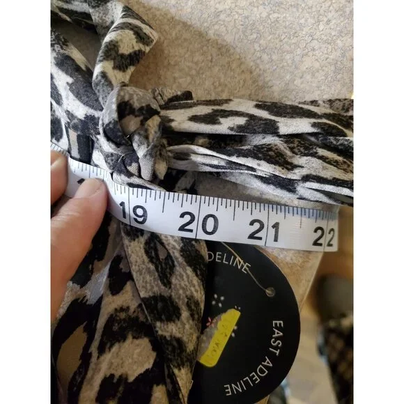 NWT East Adeline Wrap Skirt Animal Print Size 3XL MSRP $59 Boho Beach High Low - Picture 8 of 14